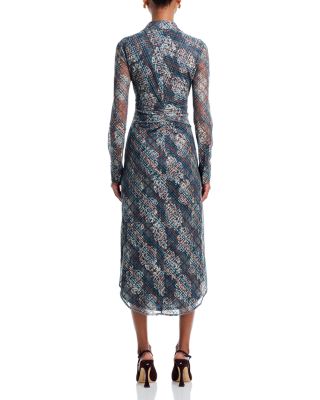 Wyatt Plaid Button Front Midi Dress