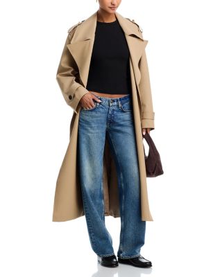 Saige Low Rise Relaxed Straight Jeans in Echo