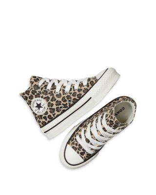 Girls' Chuck Taylor All Star EVA Lift Hi Leopard Sneakers - Toddler, Little Kid