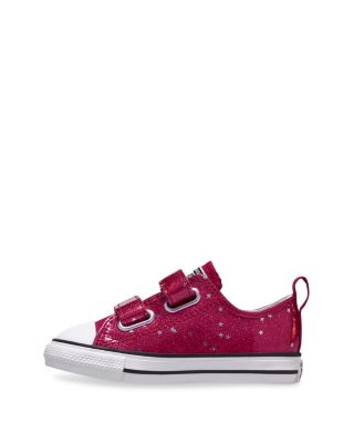 Girls' Chuck Taylor All Star 2V Ox Glitter Sporty Sneakers - Toddler, Big Kid