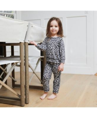  PAIGELAUREN Unisex Hacci Loungewear Set in Leopard Print - Baby