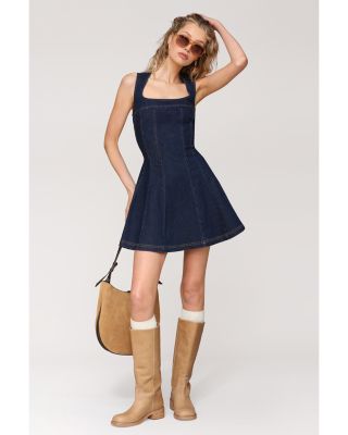 Panelled Fit &amp; Flare Cap Sleeve Dress