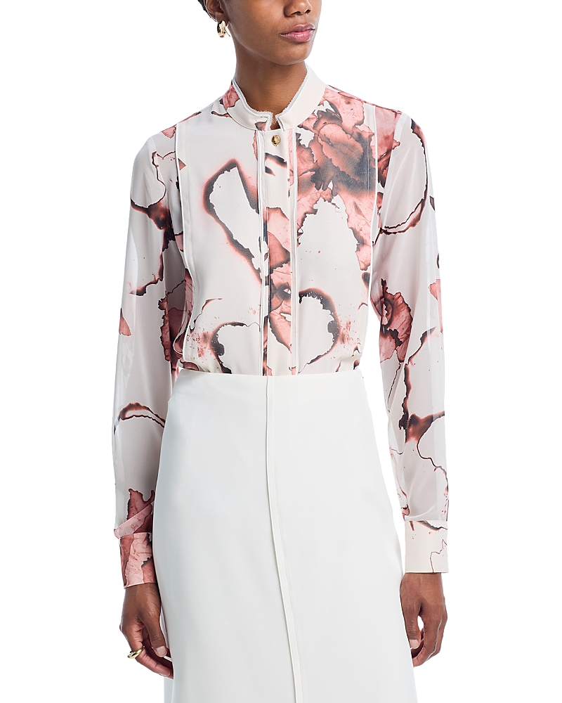 Jason Wu Collection Burnt Floral Print Blouse In Multi