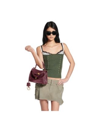 Rodeo Mini Handbag Crocodile Embossed