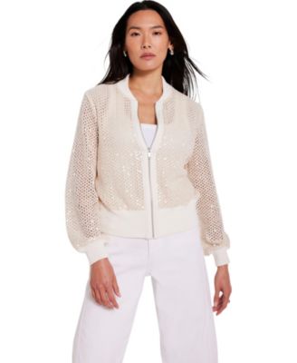 Women's Sequin Bomber Jacket