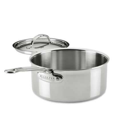 ProBond Luxe 3 Quart Professional Clad Stainless Steel Saucepan with Lid