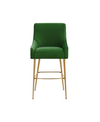Beatrix Velvet Counter Gold Legs Stool