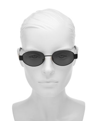 Triomphe Metal Round Sunglasses, 54mm