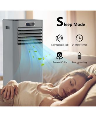  10000 BTU Portable Air Conditioner w/ Remote Control 3-in-1 Air Cooler w/ Drying