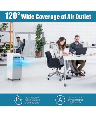  8000 BTU Portable Air Conditioner & Dehumidifier Function Remote W/ Window Kit