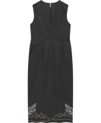  Women's Embroidered Midi Dress