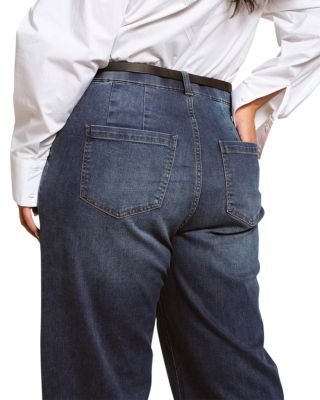  Women's Plus Carol High Rise High Stretch Jeans in Blue Wash