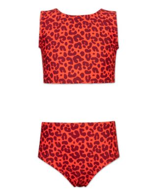 Mola Mola - Girls' Amber Roar Allegra Swimwear Bikini Top and Bottom - Little Kid, Big Kid