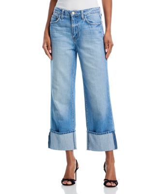 Leighton High Rise Cuff Stovepipe Jeans in Cristo