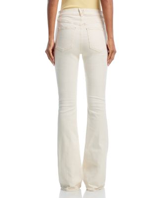 Beverly High Rise Skinny Flare Jeans in Ecru