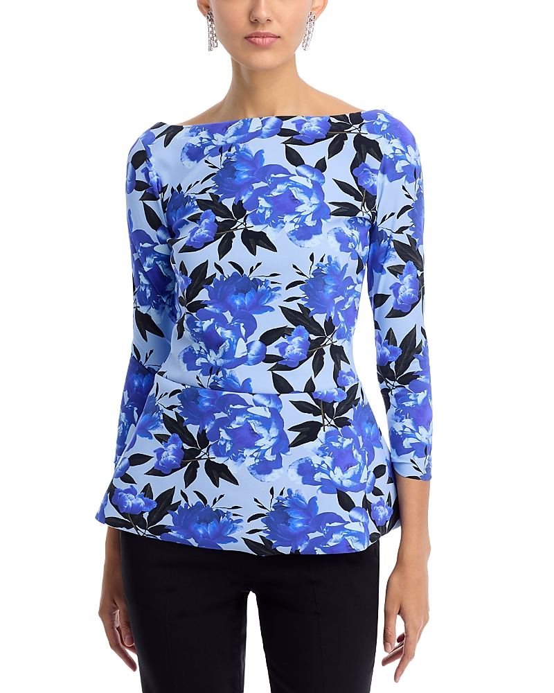 Chiara Boni La Petite Robe Pieranna Top In Blue