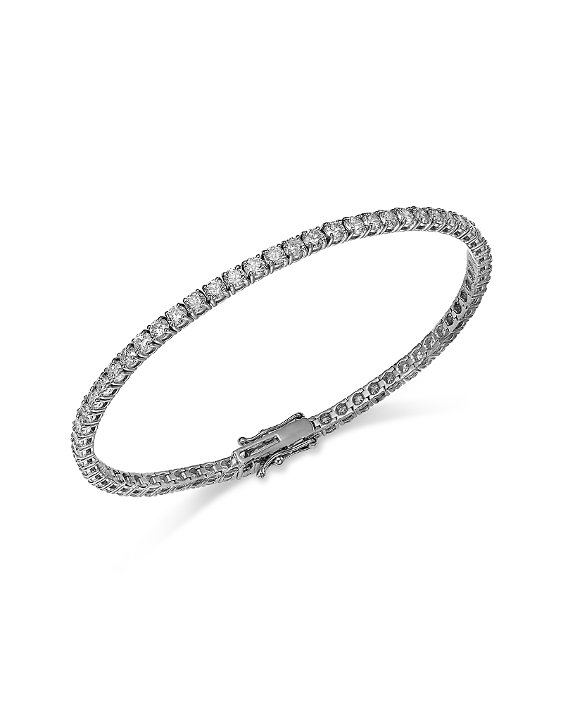 Bloomingdale's Fine Collection Diamond Tennis Bracelet in 14K White Gold, 5.0 tcw