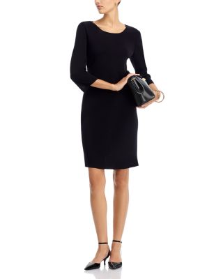 Scoop Neck 3/4 Sleeve Dress