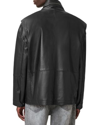 Halton Relaxed Fit Leather Jacket