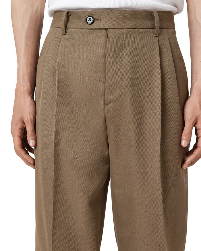 Tallis Pleated Straight Fit Pants