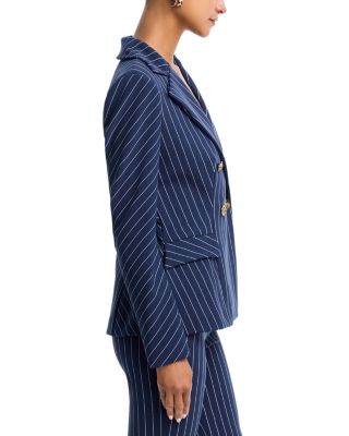 Goldas Pinstriped Double Breasted Blazer
