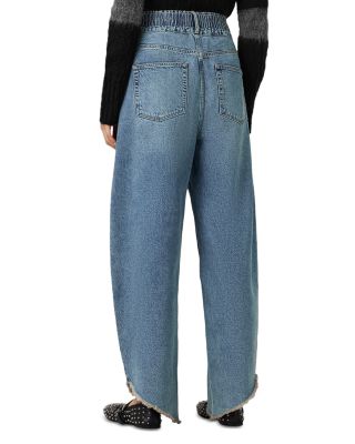 Taylor Fray High Rise Barrel Jeans in Light Indigo