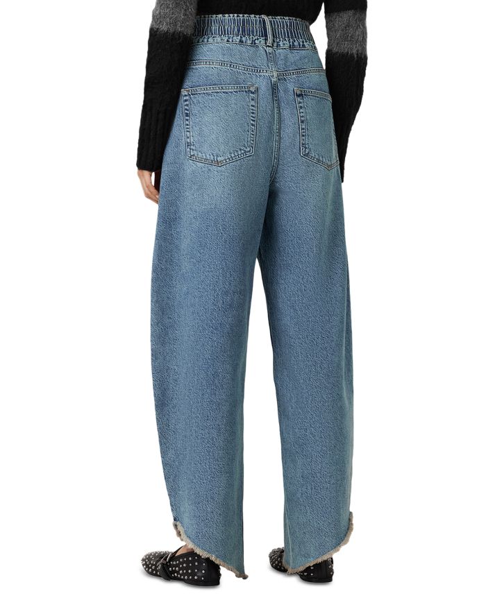 Taylor Fray High Rise Barrel Jeans Light Indigo