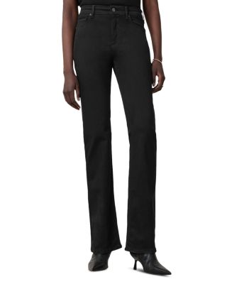 Haldan High Rise Slim Bootcut Jeans in Perfect Black