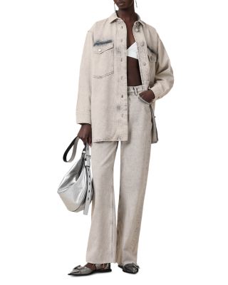 Faye Sparkle Denim Shirt Dress