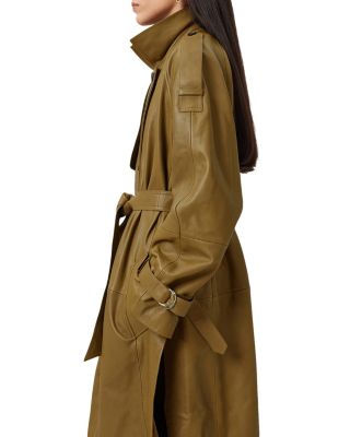 Reed Leather Trench Coat