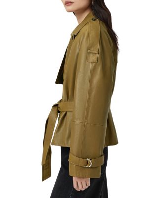 Reed Leather Trench Jacket