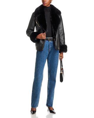 Walt Faux Shearling Moto Jacket