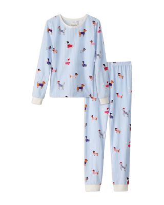 Girls' Cotton Knit Long Sleeve Pajama Set - Little Kid, Big Kid