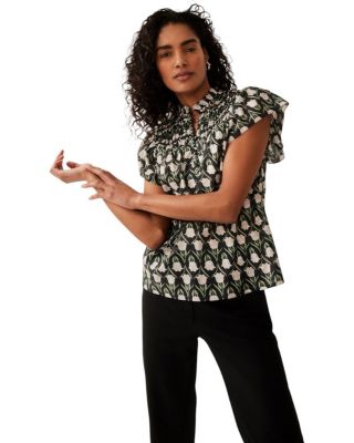  Women's Print Cotton Blouse