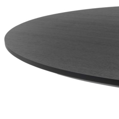 Carolee 46" Round Dining Table, Black