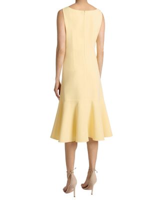  Melisssa Sleeveless Dress with Flared Skirt Panel in Techno Crepe