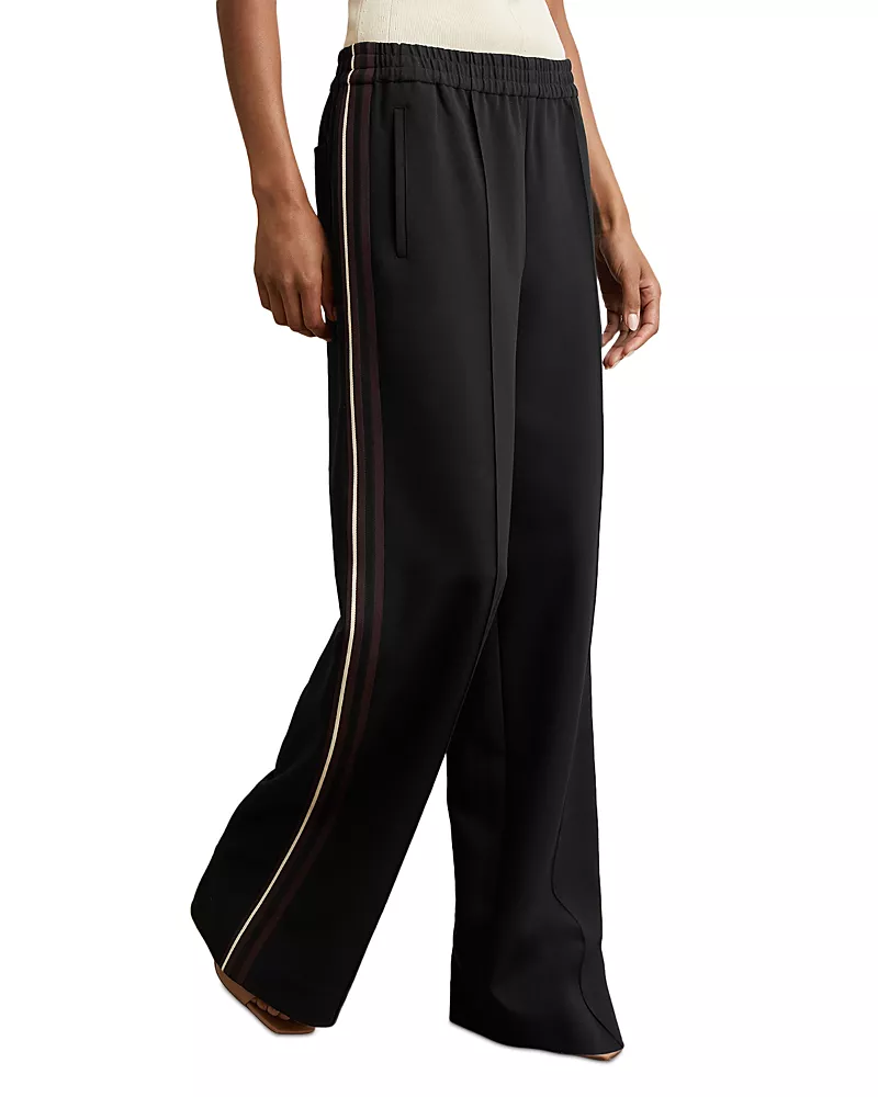 Reiss Side Stripe Wide Leg Pants