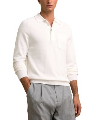 REISS - Regular Fit Long Sleeve Polo Sweater