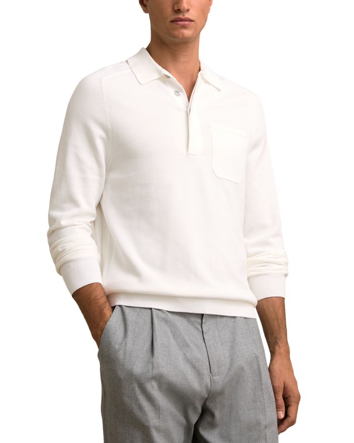 Regular Fit Long Sleeve Polo Sweater