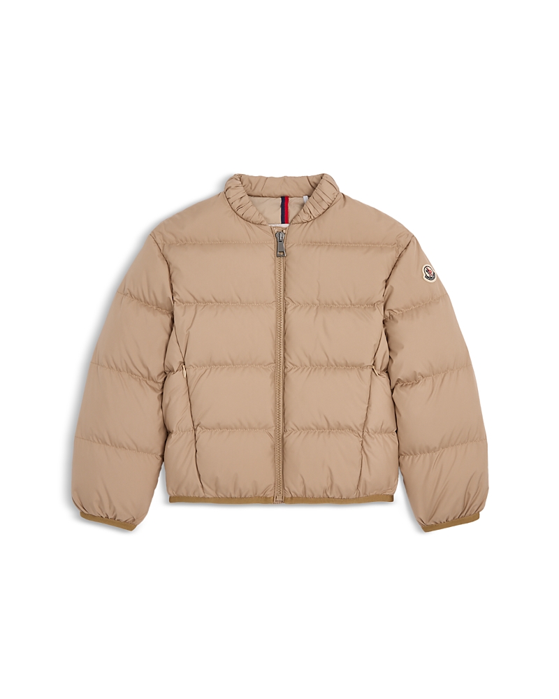 Moncler Girls' Ora Down Bomber Jacket - Little Kid In Nude