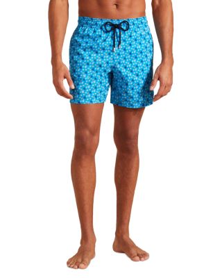 Mahina Micro Ronde Des Tortues Print 7" Swim Trunks