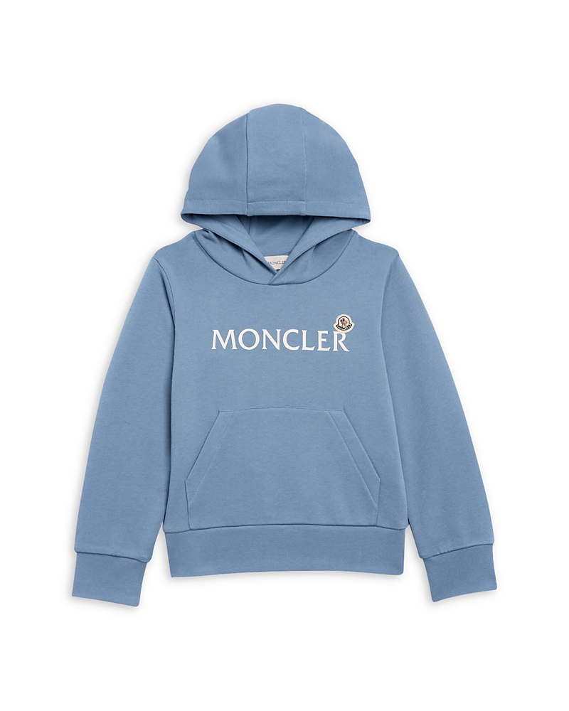 Moncler Sweat À Capuche En Coton À Logo In Blue