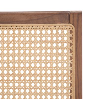 Hattie French Cane Dining Chairs, Set of 2, Walnut/Natural