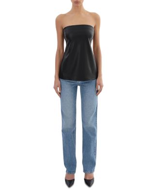 Katya Faux Leather Top