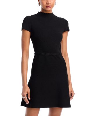 Bouclé Mock Neck Mini Dress - Exclusive