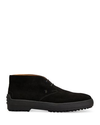 TOD\'S Men\'s Designer Black Suede Leather Ankle Chukka Boots US 6.5 Tod main image 2