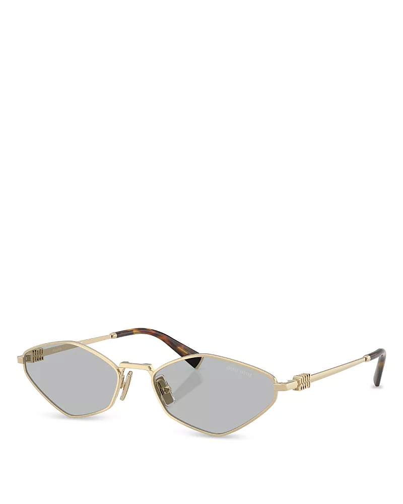 Miu Miu Regard Metal Sunglasses, 56mm