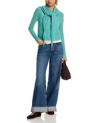 Cashmere Shrunken Crewneck Sweater