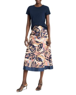 Terracotta Garden Midi Skirt