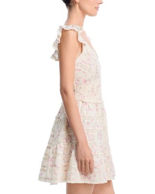 Finney Lace Trim Mini Dress